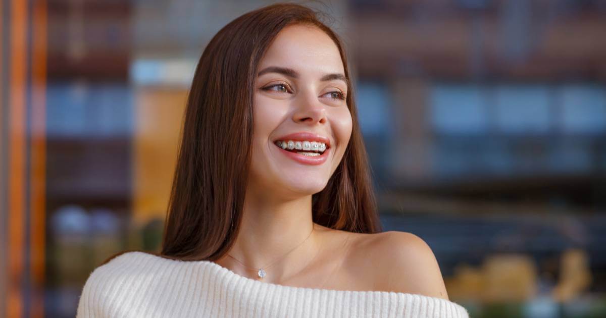 Young Woman With Braces